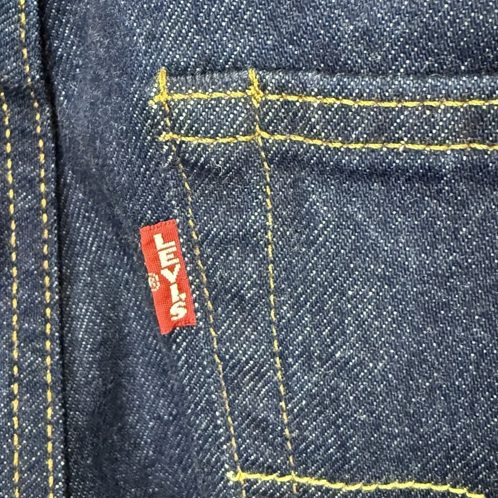 Levi's 501 Selvedge Denim Jeans Men's 32x36 Dark Indigo Straight Leg Button Fly